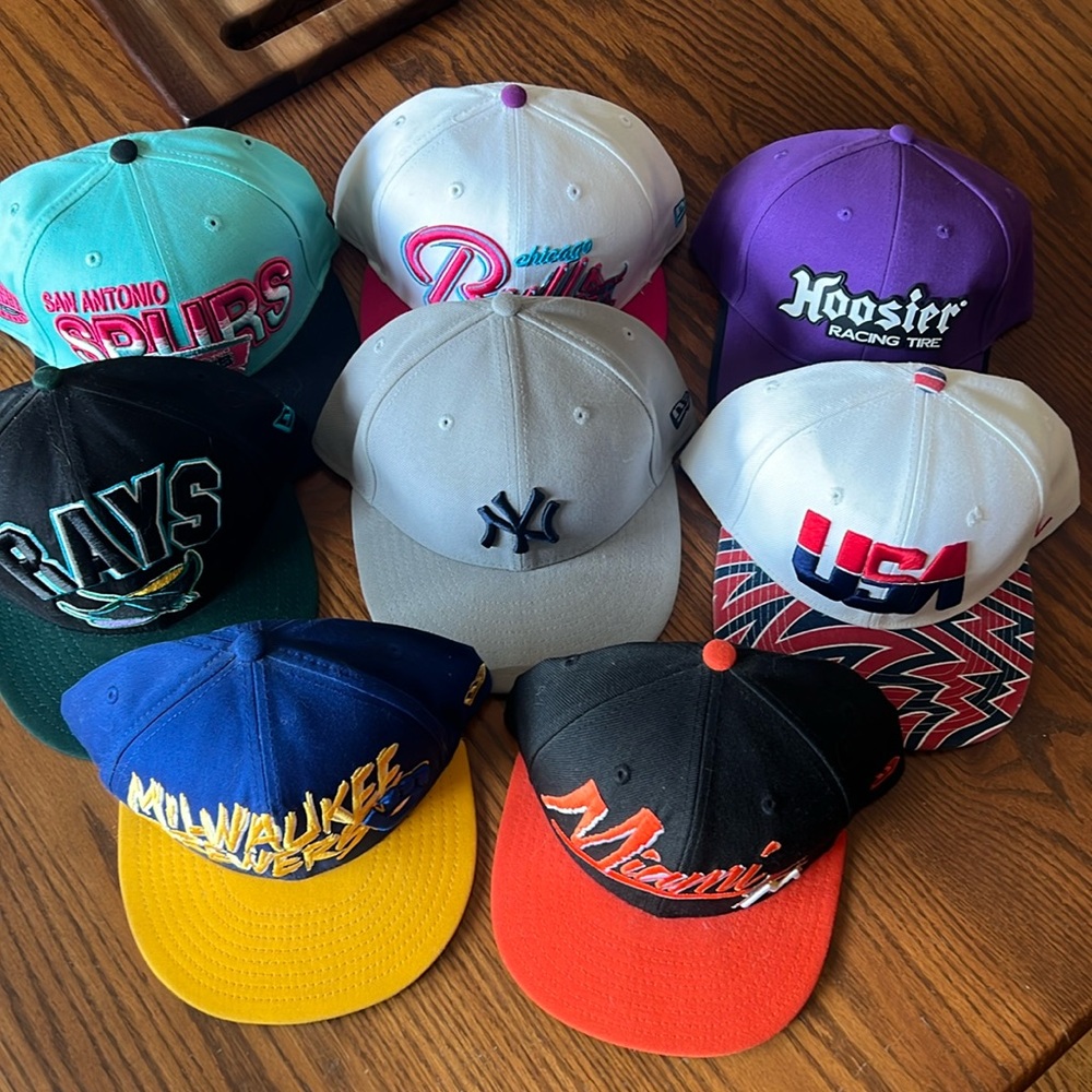 Bundle 8 Snap Back Baseball Hats - image 1